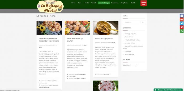 Le ricette di Nene de La Bottega di Nicolai