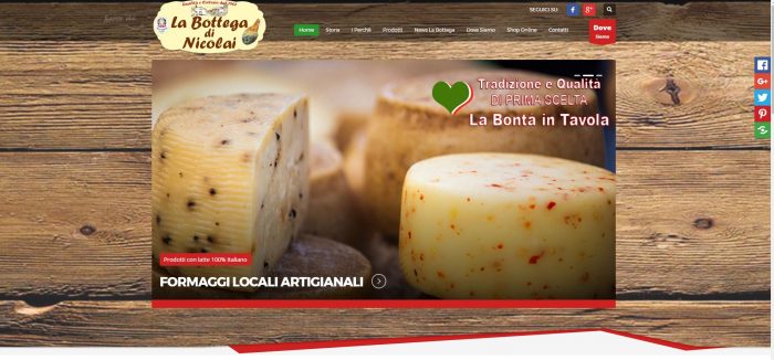 la bottega di nicolai sito