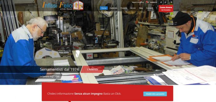 sito web infissi felici serramenti in alluminio